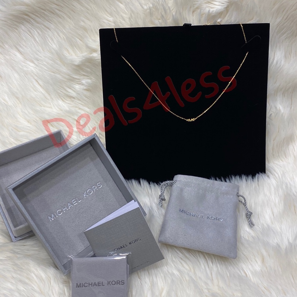 Michael Kors Necklace MK Logo Chain New in Box